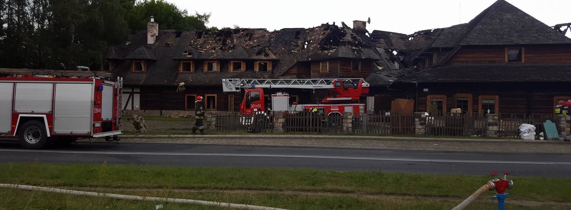 Poznań – pożar w gospodzie Młyńskie Koło