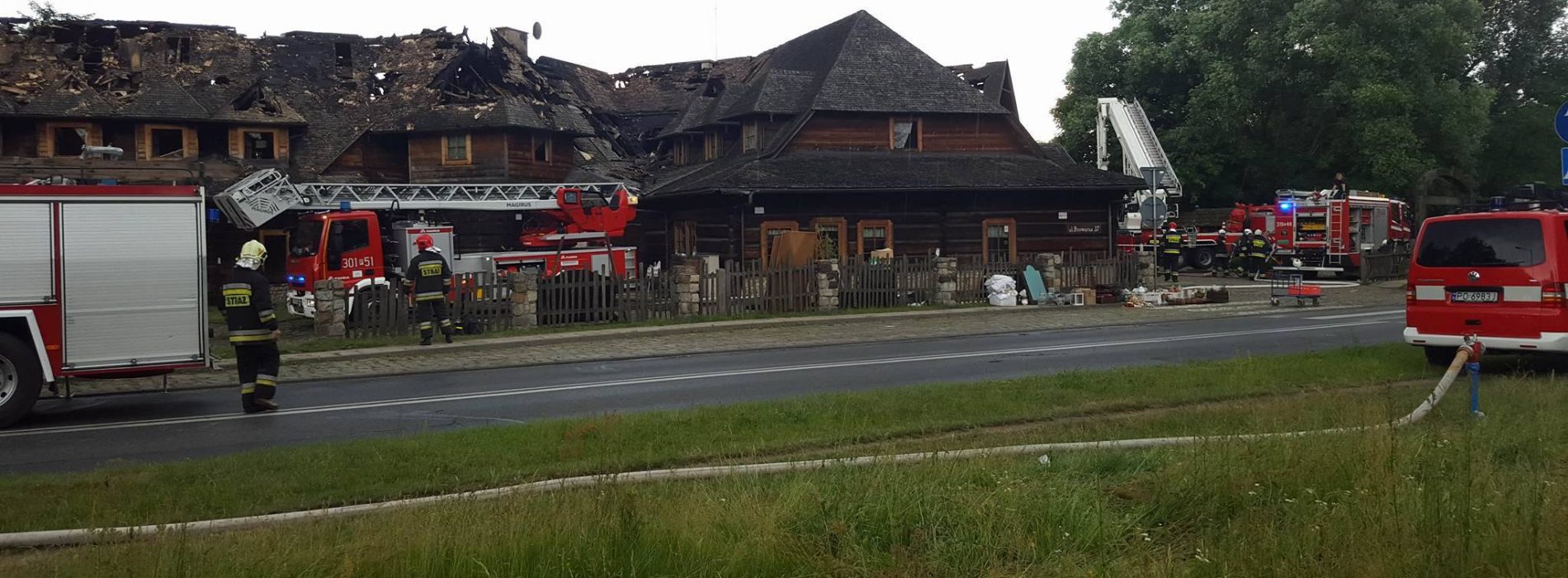 Poznań – pożar w gospodzie Młyńskie Koło