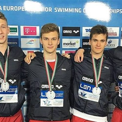 Medal na Mistrzostwach Europy Juniorów w pływaniu dla Kaliszanina